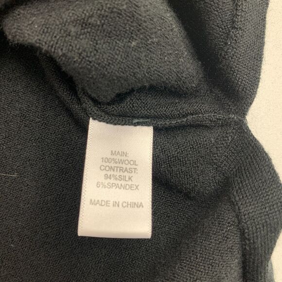 St John Sweater Womens M Medium Wool Silk Blend Contrast Layered Twofer *READ - Picture 9 of 11